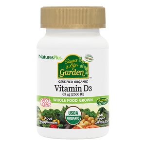Frontal product image of Source of Life Garden Vitamin D3 Capsules containing Source of Life Garden Vitamin D3 Capsules