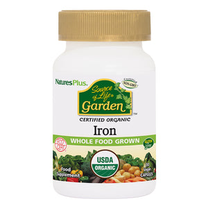 Frontal product image of Source of Life® Garden Iron Capsules containing Source of Life® Garden Iron Capsules