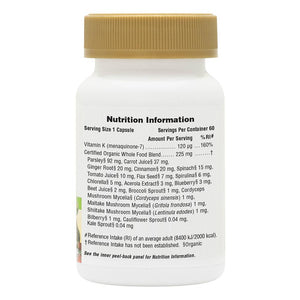 First side product image of Source of Life® Garden Vitamin K2 120 mcg Capsules containing 60 Count