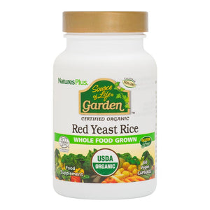 Frontal product image of Source of Life® Garden Red Yeast Rice Capsules containing 60 Count