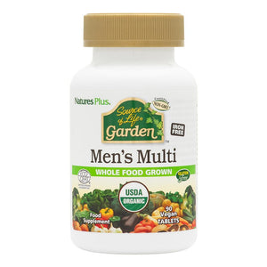 Frontal product image of Source of Life® Garden Men's Multivitamin Tablets containing 90 Count