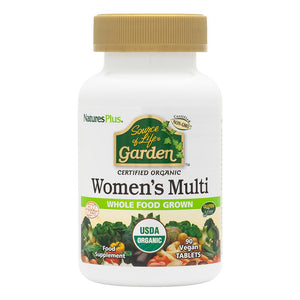 Frontal product image of Source of Life® Garden Women's Multivitamin Tablets containing 90 Count
