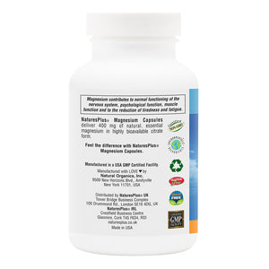 Second side product image of Magnesium Capsules containing Magnesium Capsules