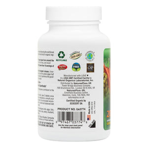 Second side product image of Ultra Juice Green® Bi-Layered Tablets containing 90 Count