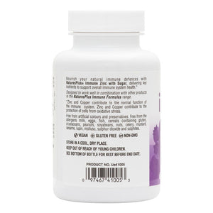 Second side product image of Immune Zinc Lozenges containing 60 Count