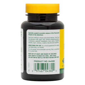 Second side product image of Pancreatin 1000 mg Tablets containing 60 Count